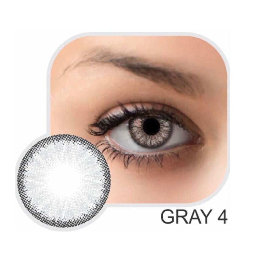 لنز طوسی خیلی روشن دور مشکی گلامور Gray04
